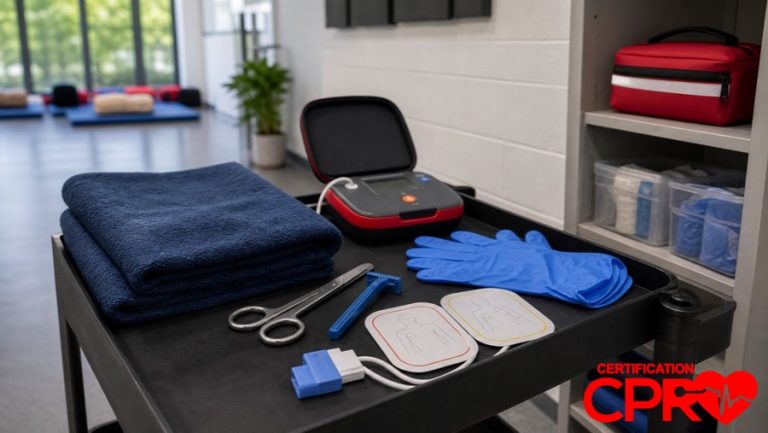 AED training supplies for special situations in CPR classes in Fort Worth.