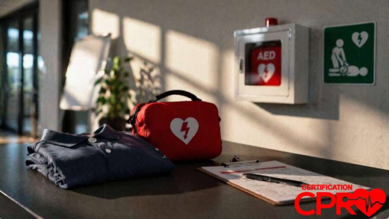AED and CPR training equipment in Fort Worth.