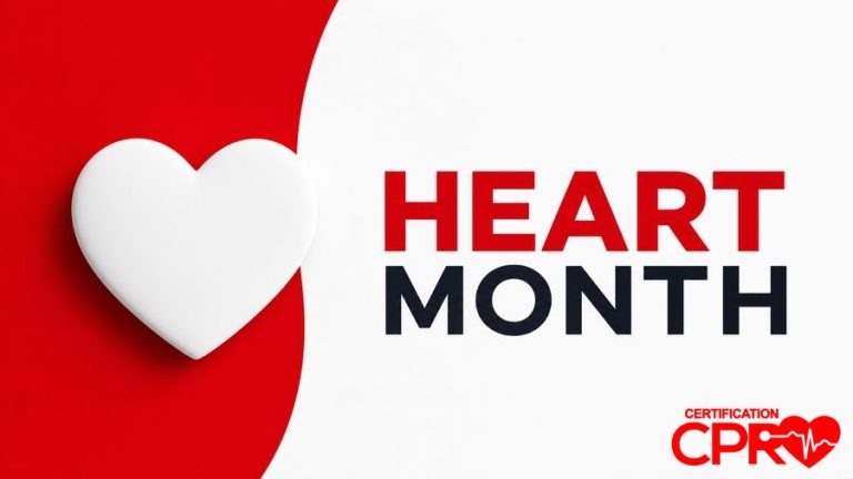 Heart Month awareness graphic for CPR readiness in Fort Worth.